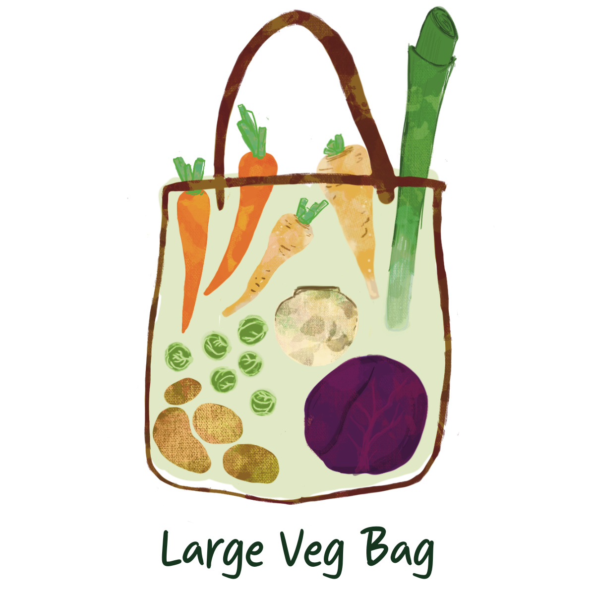 Organic Large Christmas Veg Bag