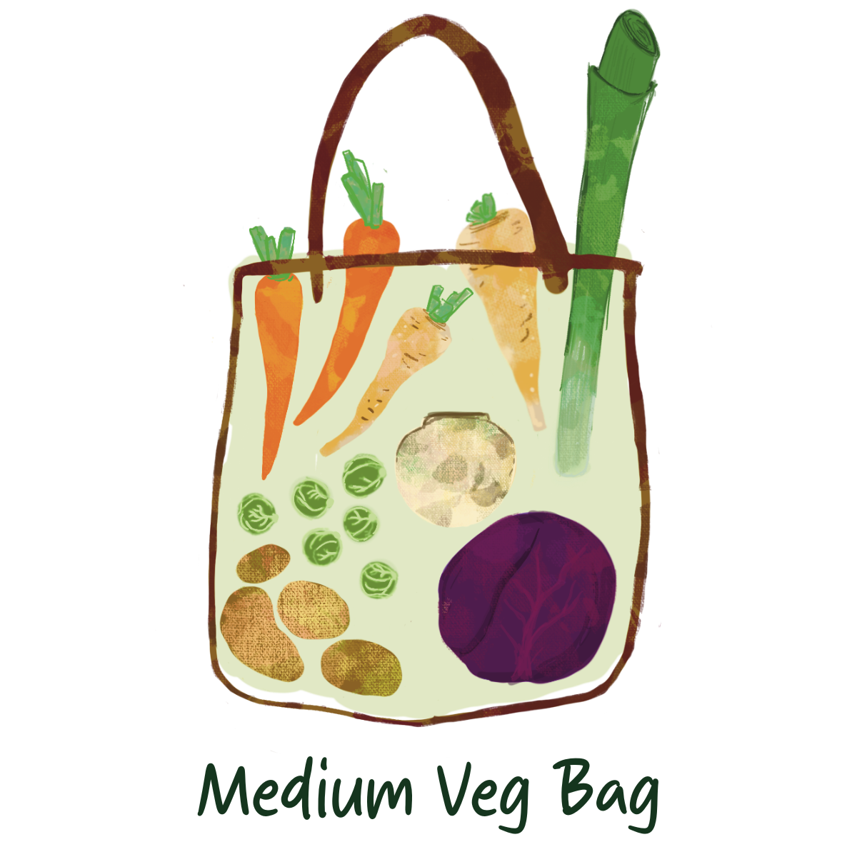 Organic Medium Christmas Veg Bag